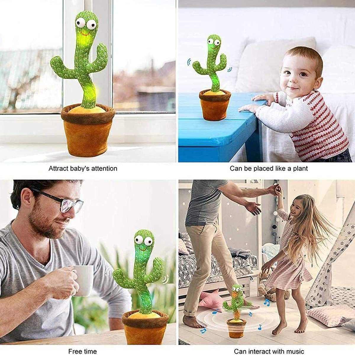 Dancing Talking Cactus Plush Toy, Wriggle, Singing, Repeat What You Say-248-image-44