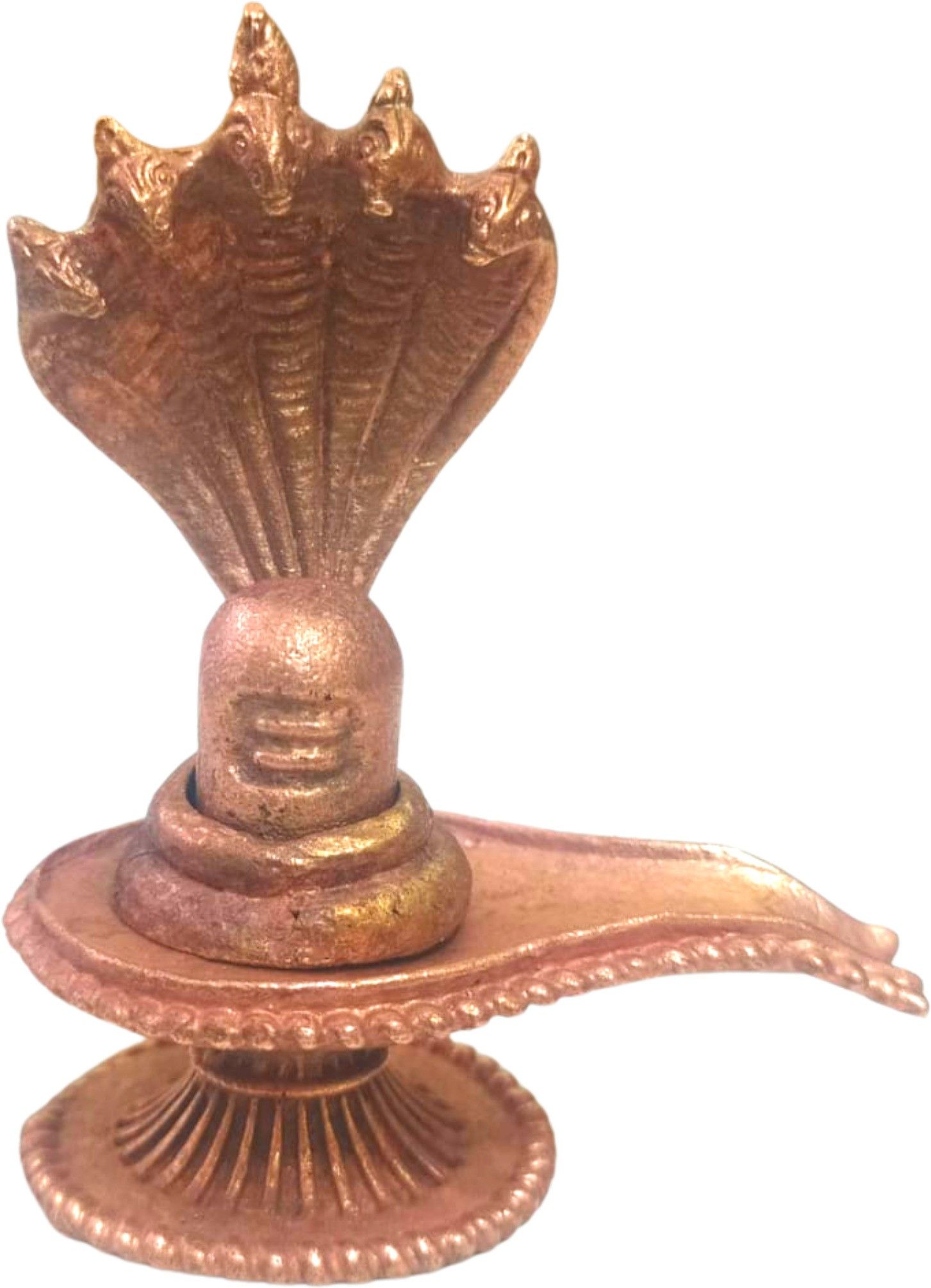 Panchaloha Shiva Lingam - Panchaloha Idols - Panchaloha Shivling Decorative Showpiece-6 cm