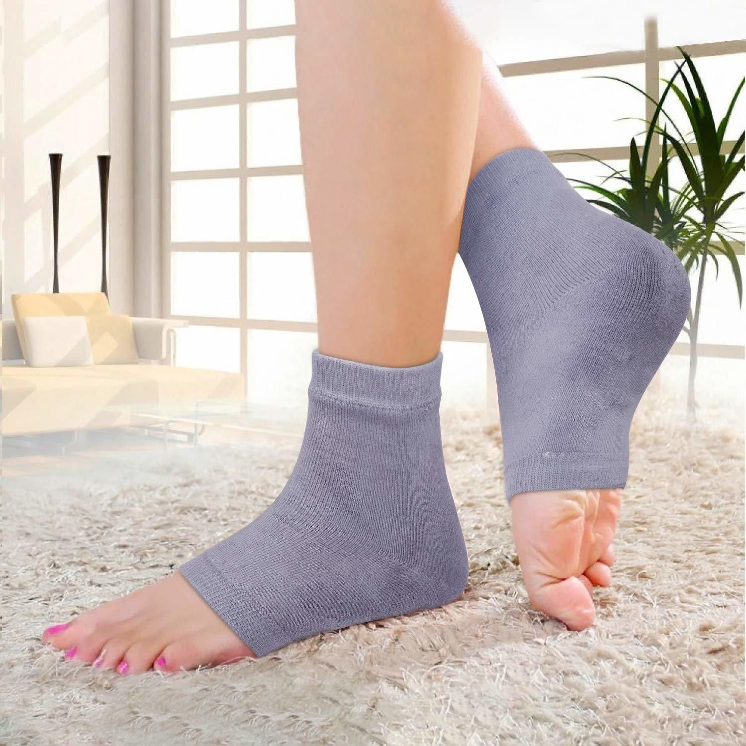 oneexport Heel Pain Relief Silicone Gel Heel Socks anti crack heel socks Heel Support-picture-10