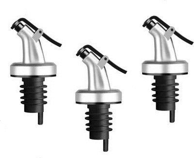 Oil Bottle Cap, Dispenser Nozzle Stopper Leak-Proof Oil Cap (pack of 3 caps) Plastic Bottle Stopper-image-1