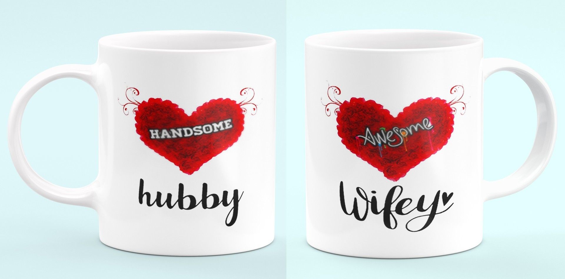 Wifey Hubby Couple Coffee/Tea Cup for Husband, Wife, Couples 0n Anniversary Ceramic Coffee Mug-image-11