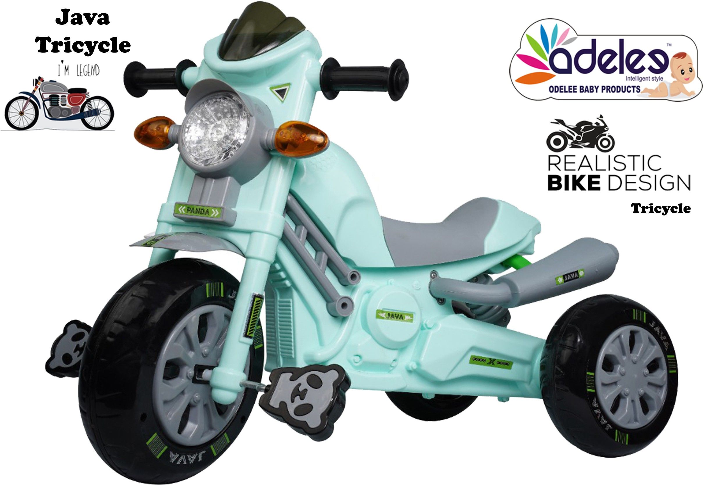 odelee Stylish Java Bike Pedal Tricycle for Kids (3-5 years) Java Tricycle Tricycle-picture-26