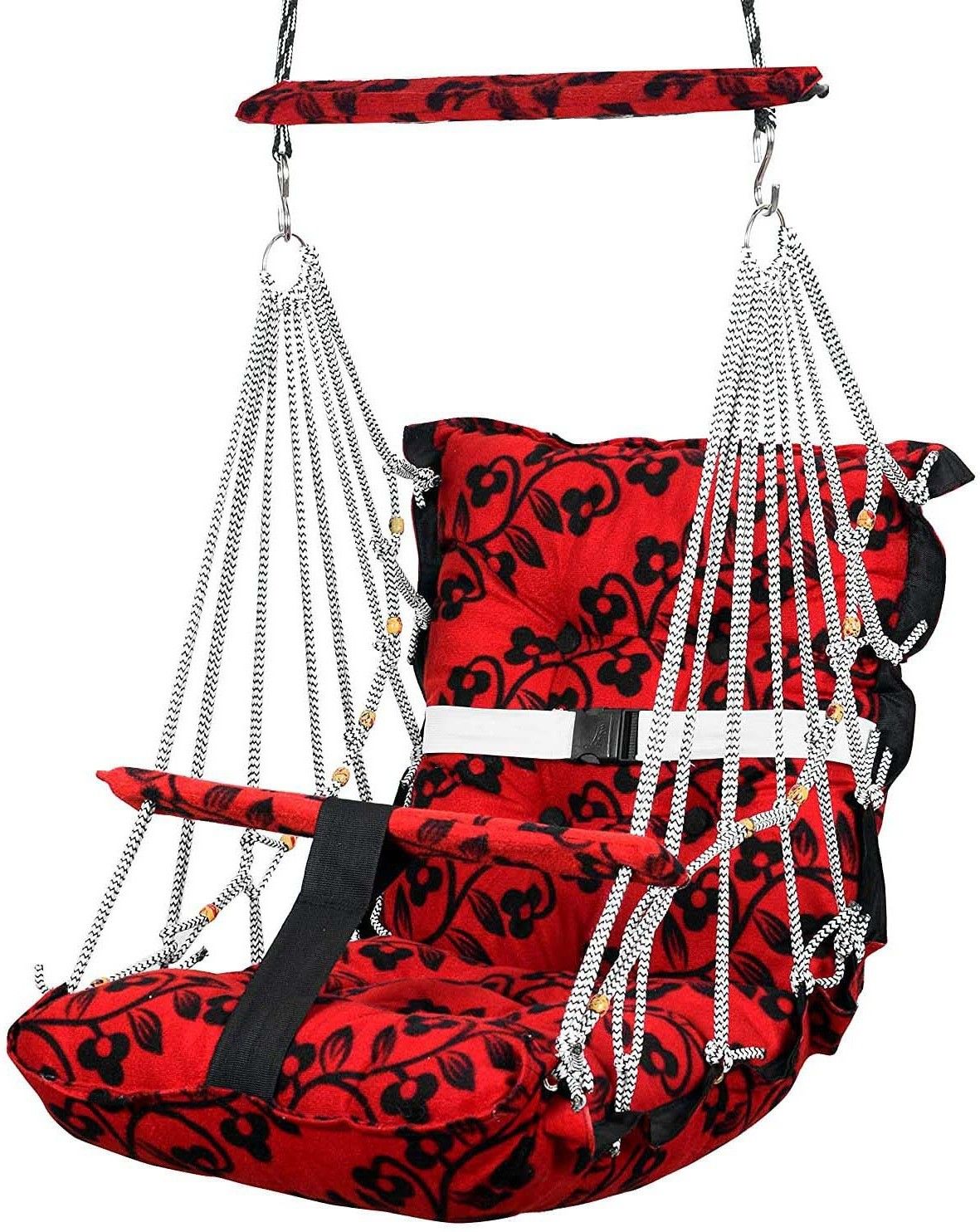 Yaksok ZONESCotton Swing Chair For Kids Baby's Children Folding & Washable 1-5 Years With Safety Belt-Indoor Swing For Kids | Baby Swing |Kids Product | Swing For Babies | Kids Swing | Swing For Baby-Kids Hanging Swings Bouncer