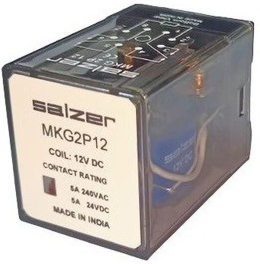 Salzer 8Pin 2C/O 2Pole 12V DC 5Amp (L&T) Miniature Relay - MKG2P12VDC-picture-15