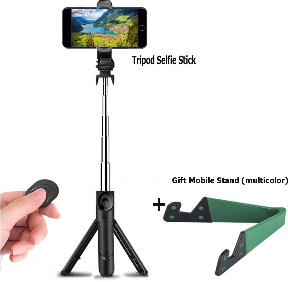 BUFONA Multifunctional Stand Holder Bluetooth Selfie Stick with Selfie Remote Gimbal Tripod, Tripod Ball Head, Tripod Bracket, Tripod Clamp, Tripod Kit, Monopod, Monopod Kit-image-13