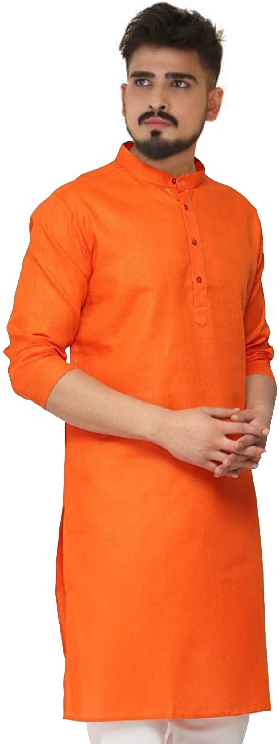 seawind Men Solid Cotton Blend Straight Kurta-picture-24