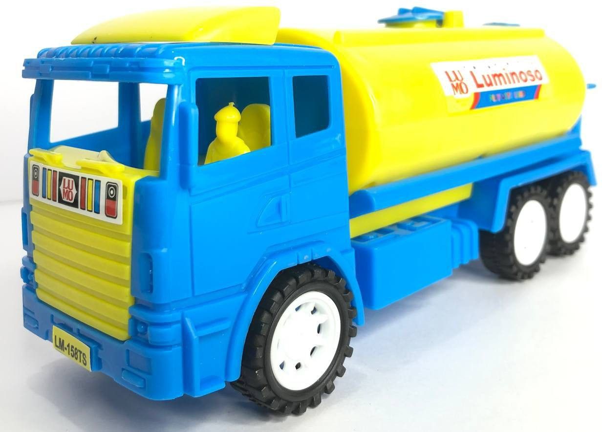 SMALL SIZE WATER AND OIL TANKER FRICTION POWERED DUMPER TRUSK TOY-image-46