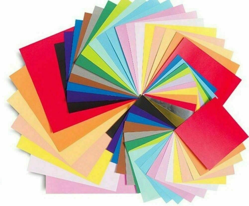 krashtic Craft Origami Sheets Pack Of 100 Sheets, Eye Catching Color Size 15X15 Cm Plain 15X15 CM 70 gsm Origami Paper-picture-14