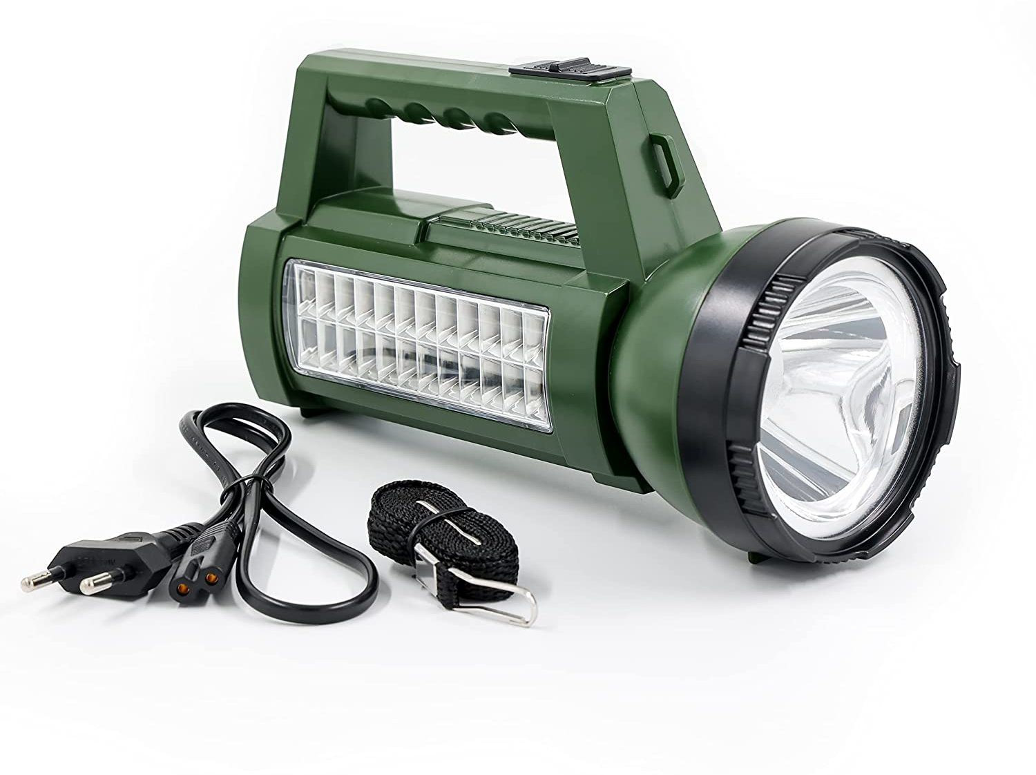 fabunik 40 Watt Waterproof Led Torch High Power Long Range with 24 Big Sparkle Side Led 8 hrs Torch Emergency Light image 1