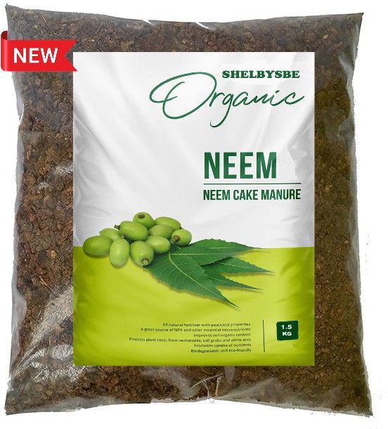 Natural Neem/Khali cake powder organic fertiliser and pest repellent Fertilizer Manure, Potting Mixture, Soil, Fertilizer-image-3
