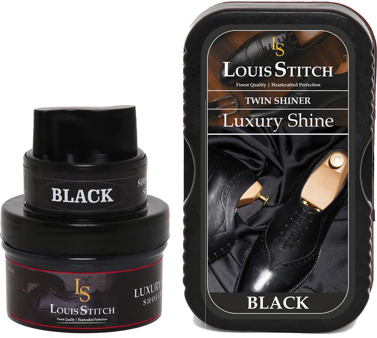 LOUIS STITCH Twin Shiner And Cream For Leather Items (Color_Natural And Black) (Accessory) Leather, Patent Leather, Synthetic Leather Shoe Cleaner-picture-14