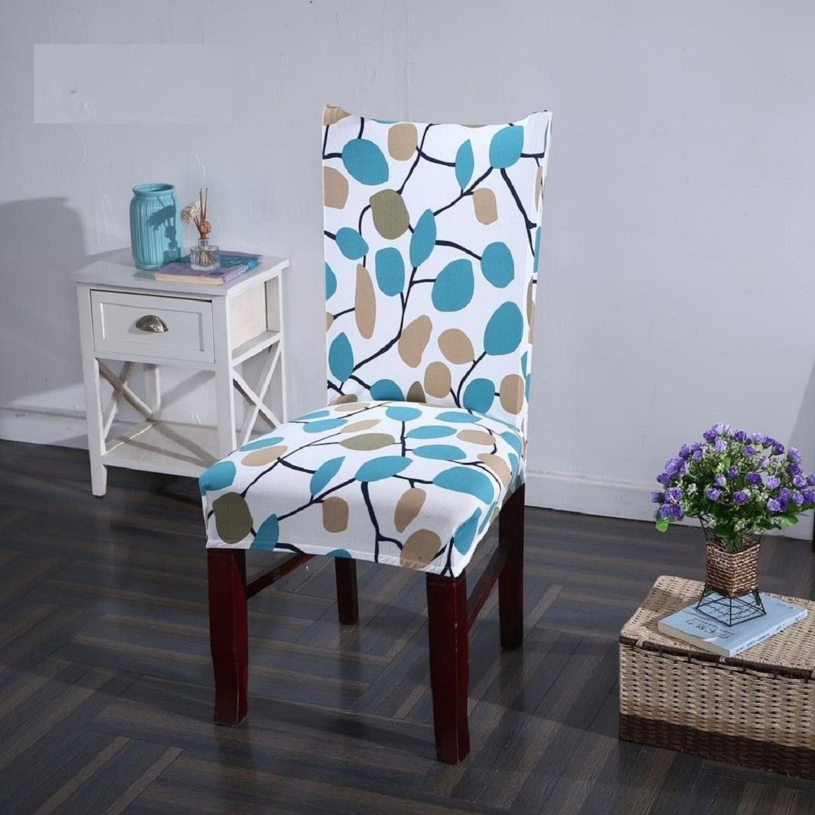 Digital Print Stretchable Dining Chair(1)Multicolor-63 Sofa Fabric-image-19