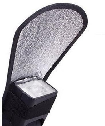 Techvik Universal Silver White Diffuser Reflector Flash More Bouncer Card For Speedlight Nikon, Canon, Pentax, Sony Diffuser-picture-36
