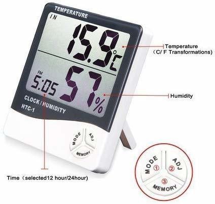 thermomate Digital Hygrometer Thermometer Humidity Meter HTC-1 Thermometer