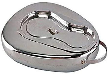 Bedpan Female small (B) with cover/Lid (355x290x70mm) Standard Commode Urinal