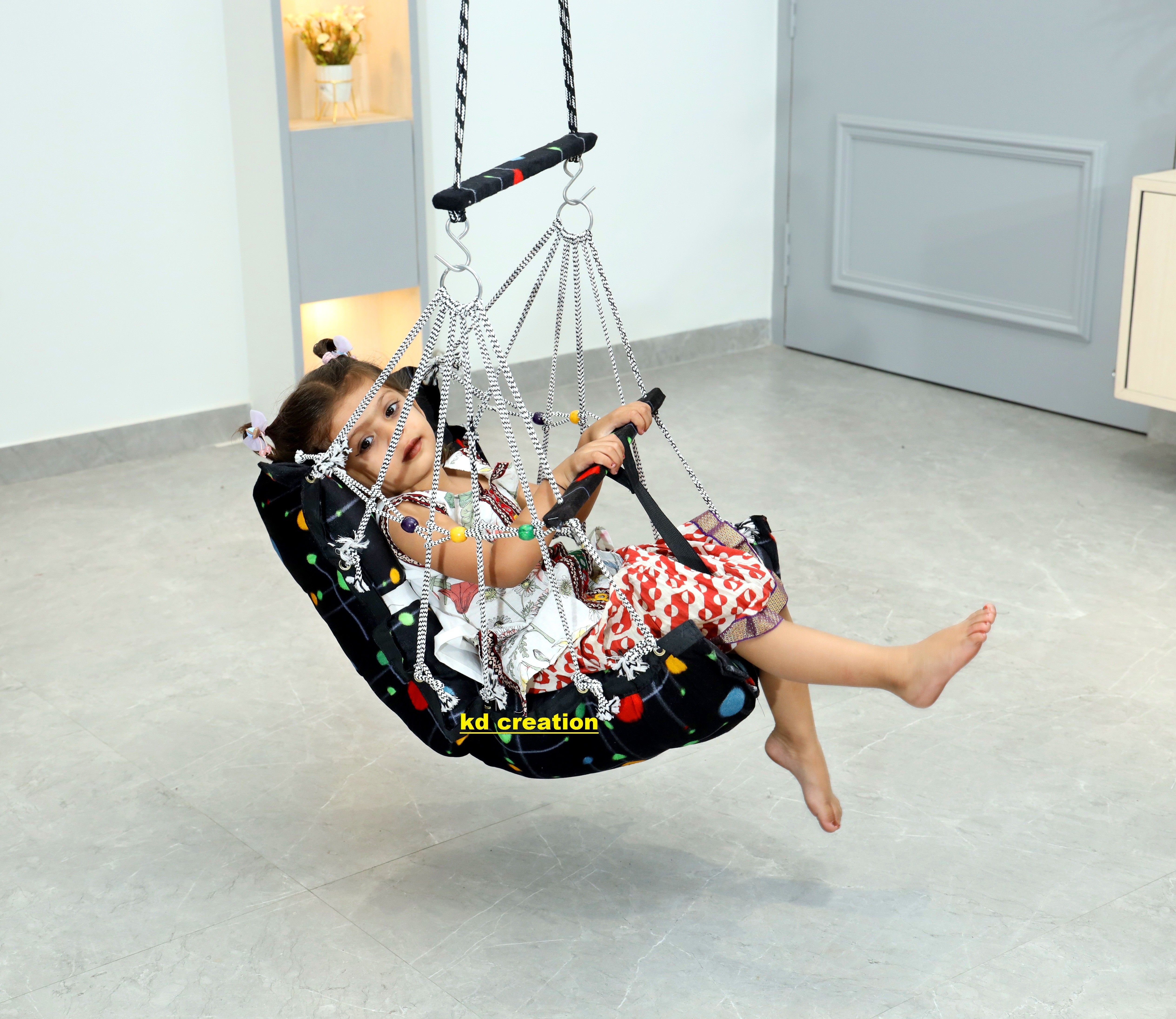kd creation Cotton Swing for Kids Baby's Children Folding and Washable 1-5 Years-picture-14