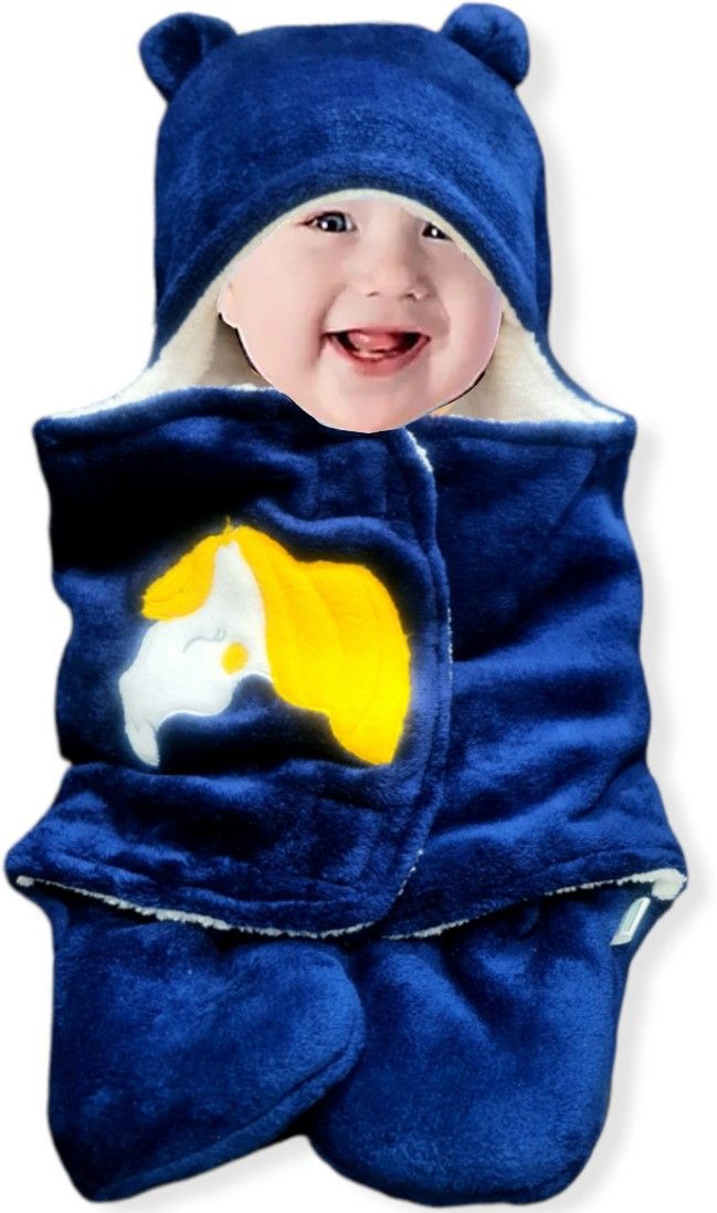 brandonn New Born Hooded Supersoft Swaddle Wrapper Sleeping Bag For babies Sleeping Bag-picture-1