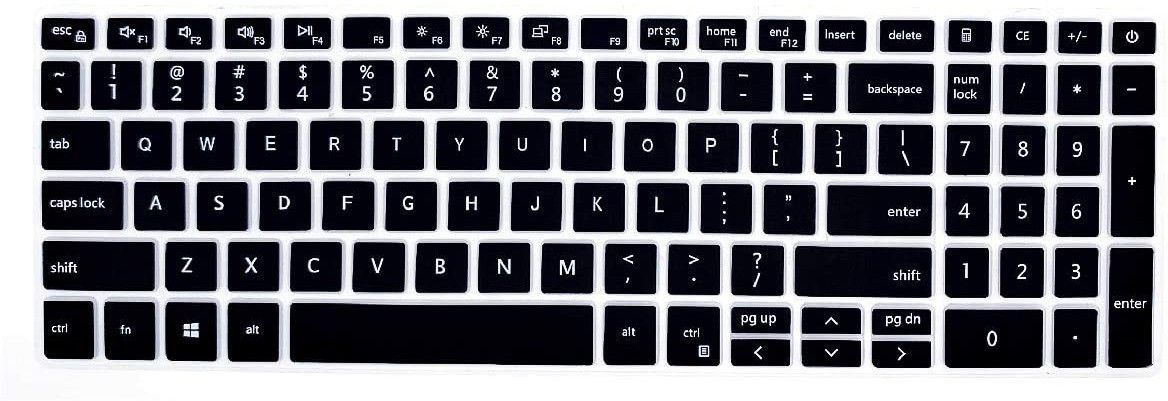 Capsa DEL15NEW-BK-2 2022 2021 Dell Inspiron 15 5510 5515 5518 7510 3510 3515, Inspiron 16 7610, Keyboard Skin-image-10