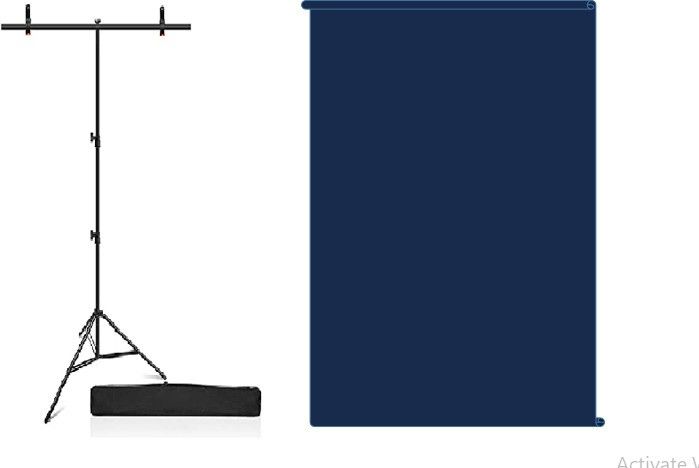 Cam cart T-Stand With 6ftx9ft Photography Screen With 2 Spring Clamp & Carry Bag Reflector-picture-27