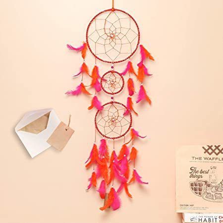 mehruna Dream Catchers Wall Hanging Home Decoration Items With Lightening For Positivity Feather Dream Catcher-picture-22
