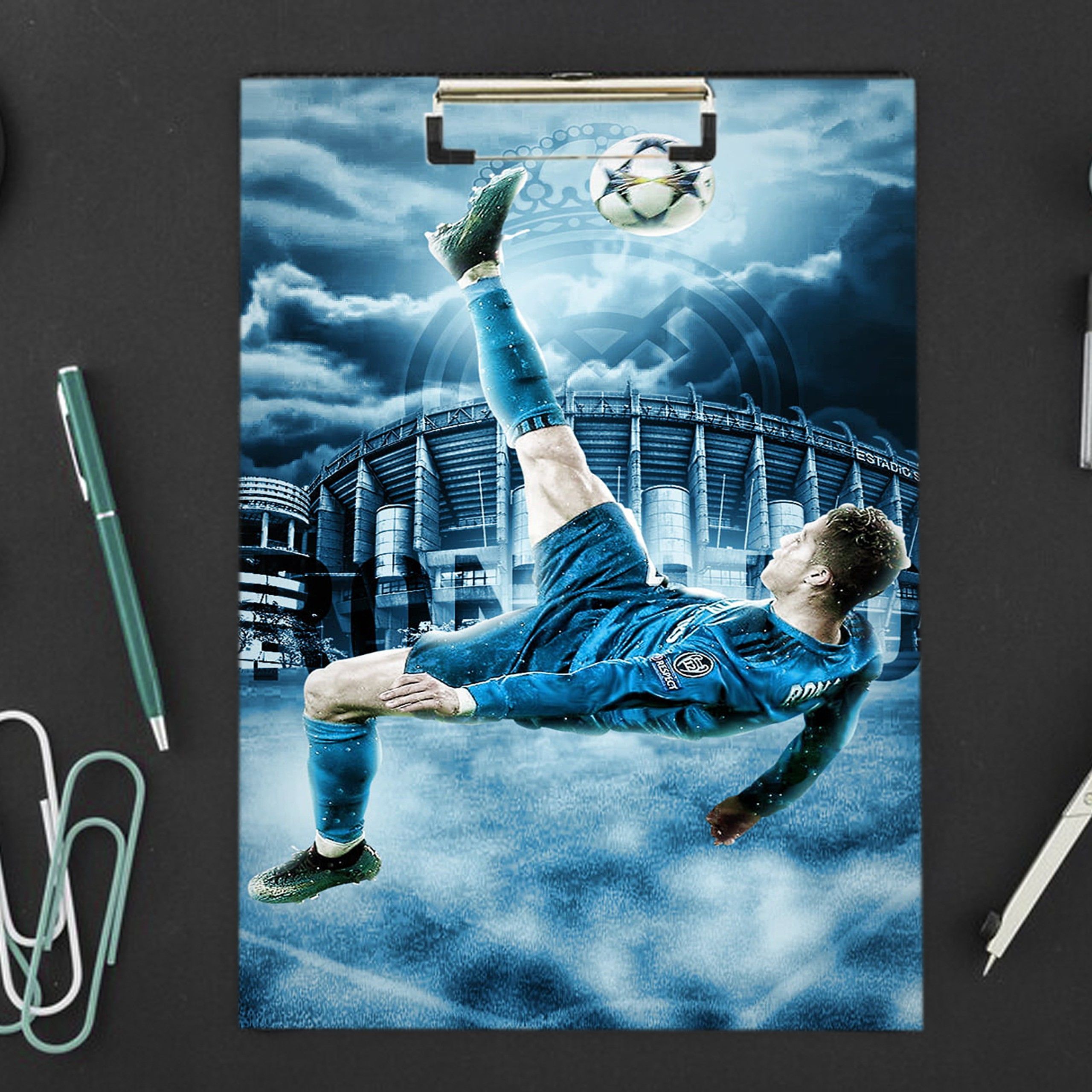 Ronaldo Digital Reprint Clip Board Exam Pad (14x9.5 Inches)-image-35
