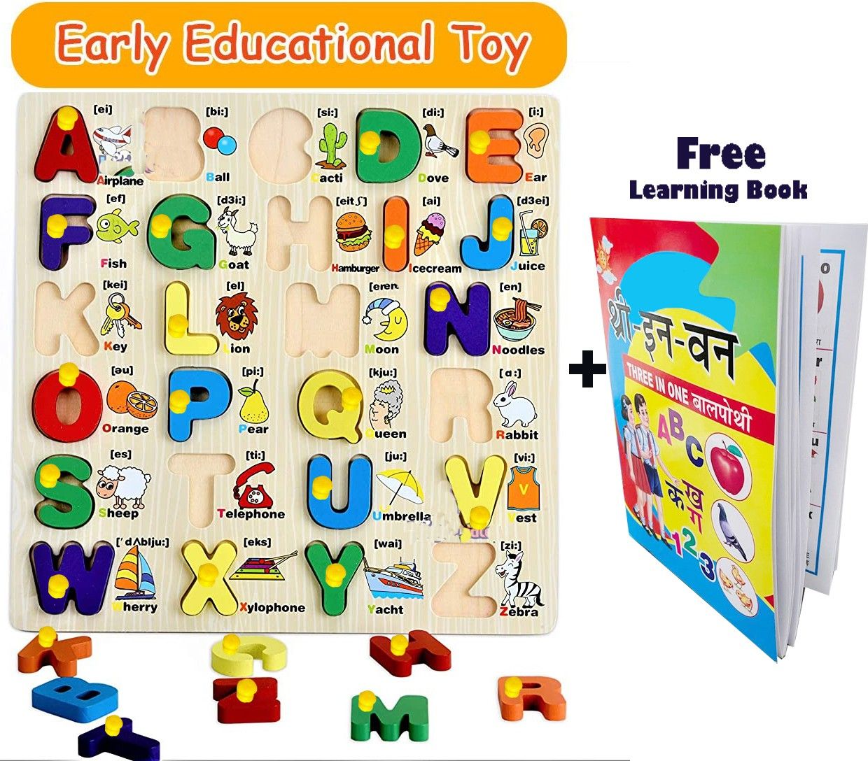 Educational Learning Toys Alphabet Kids Jigsaw Puzzle Board in Book For Play&Fun-image-13