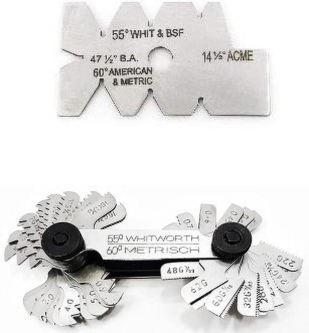 Screw Pitch Gauge/Thread 4 to 62 TPI & Screw Thread Cutting Gauge Radius Gauge-image-49