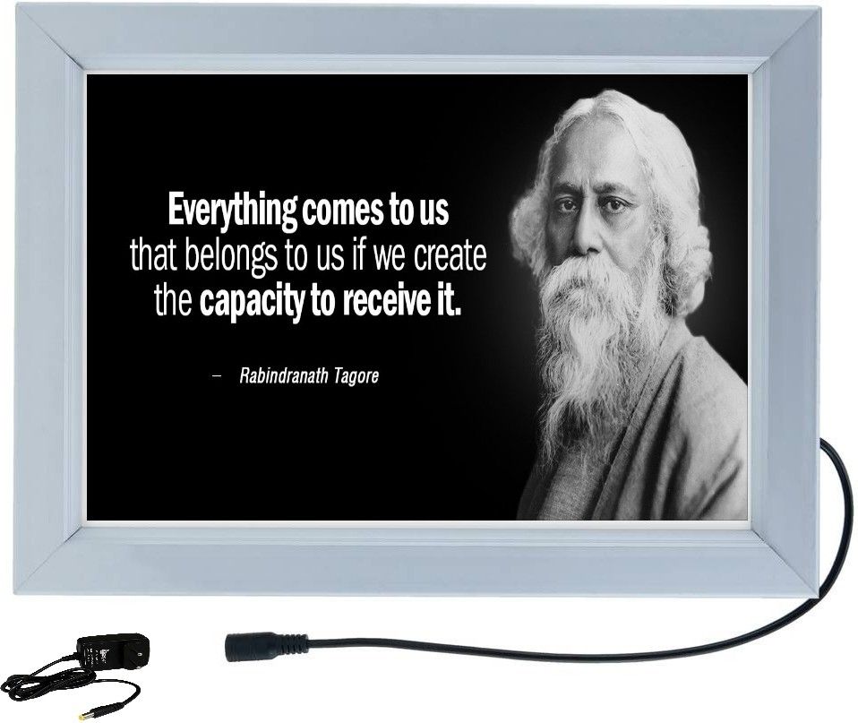 designing hub RAVINDRA NATH TEGORE 18 inch ELECTRONIC LED FRAME-picture-34