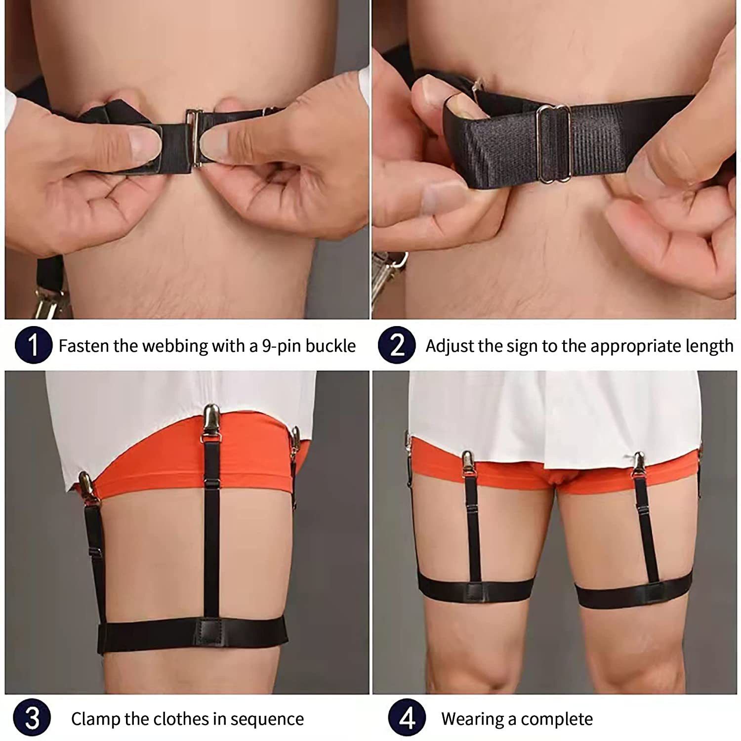 greyfab X- Back Suspenders for Men