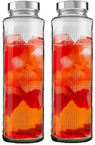 Glass Bottles for Fridge Glass Bottles with Reusable 800 ml Bottle