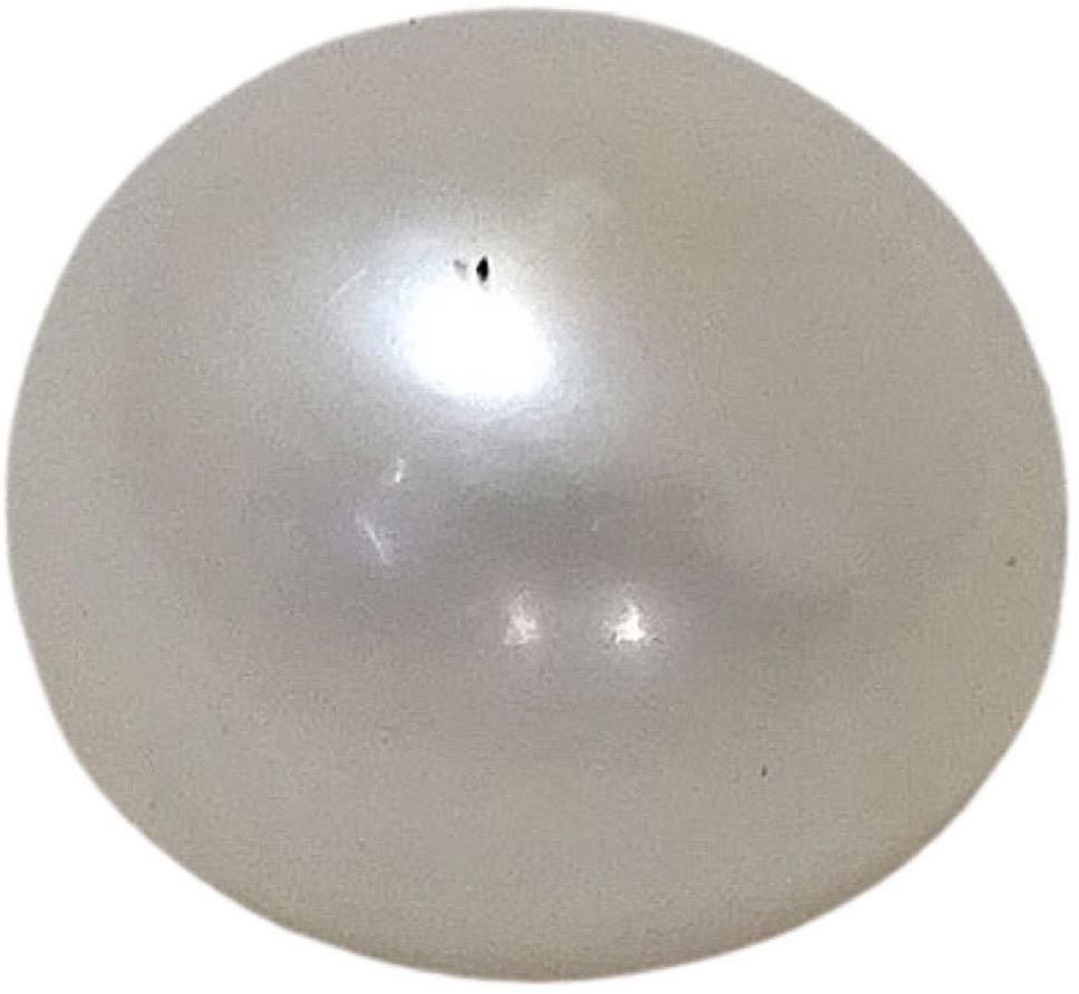 Sahiba Gems White Cut Natural Pearl Gemstone