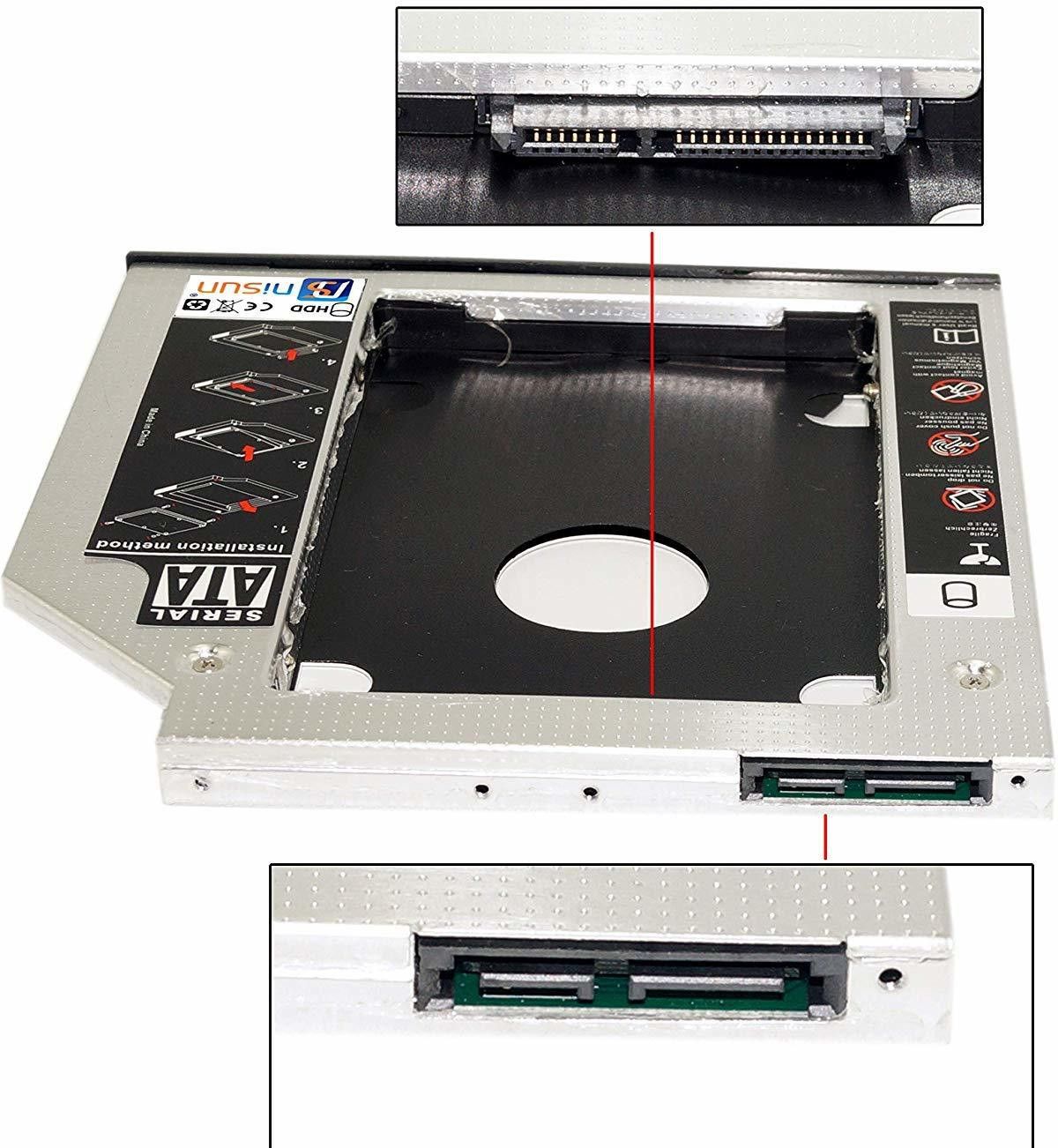 TERABYTE 9.5MM Internal 2.5''SATA Second HDD CADDY CD/DVD-ROM to Expanded Data Storage 2.5 inch 9.5MM Internal Hard Drive Enclosure/HDD CADDY-image-46