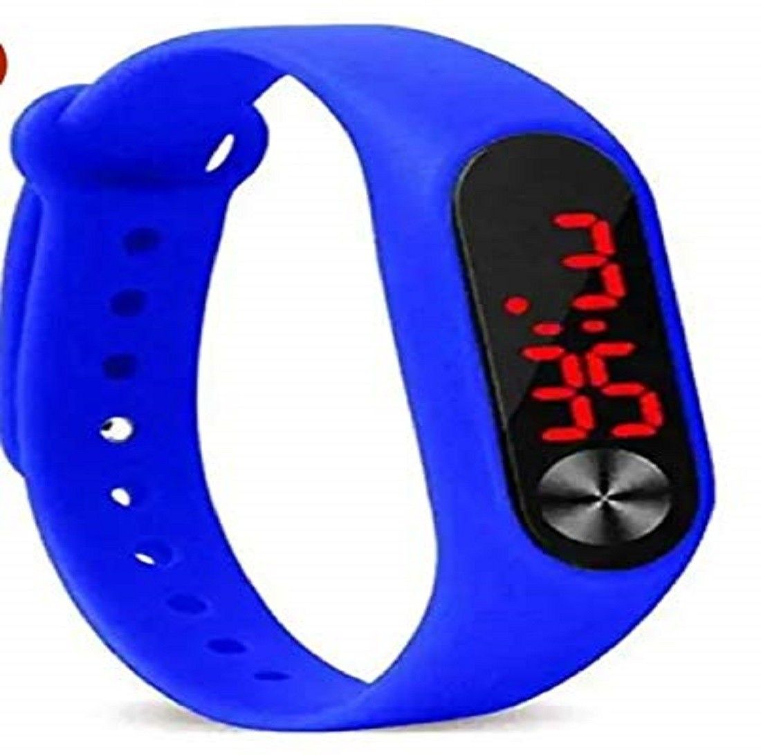 Moover Latest M2 LED Blue Band Digital Display Boy's and Girl's Watch Pack of 1-image-19