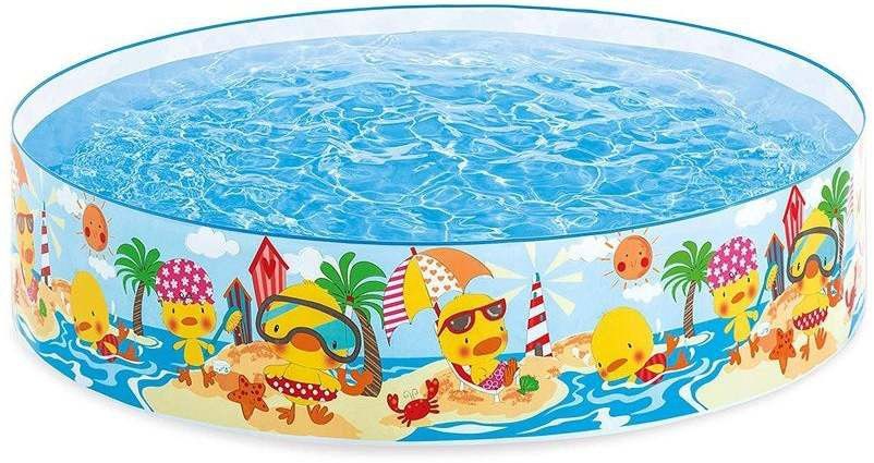 topqore Intex 4 ft Duckling Snapset Pool for Kids Bath Tub Swimming Pool Bath Toy Inflatable Swimming Pool-picture-28