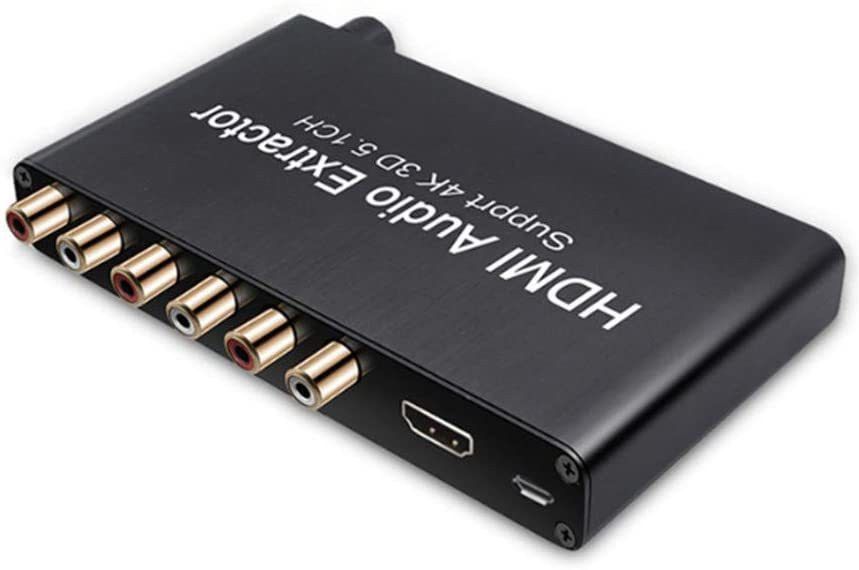 Tobo HDMI Audio Extractor 5.1CH 4k Amplifier Analog Converter TD-543H 32 inch Blu-ray Player-image-3