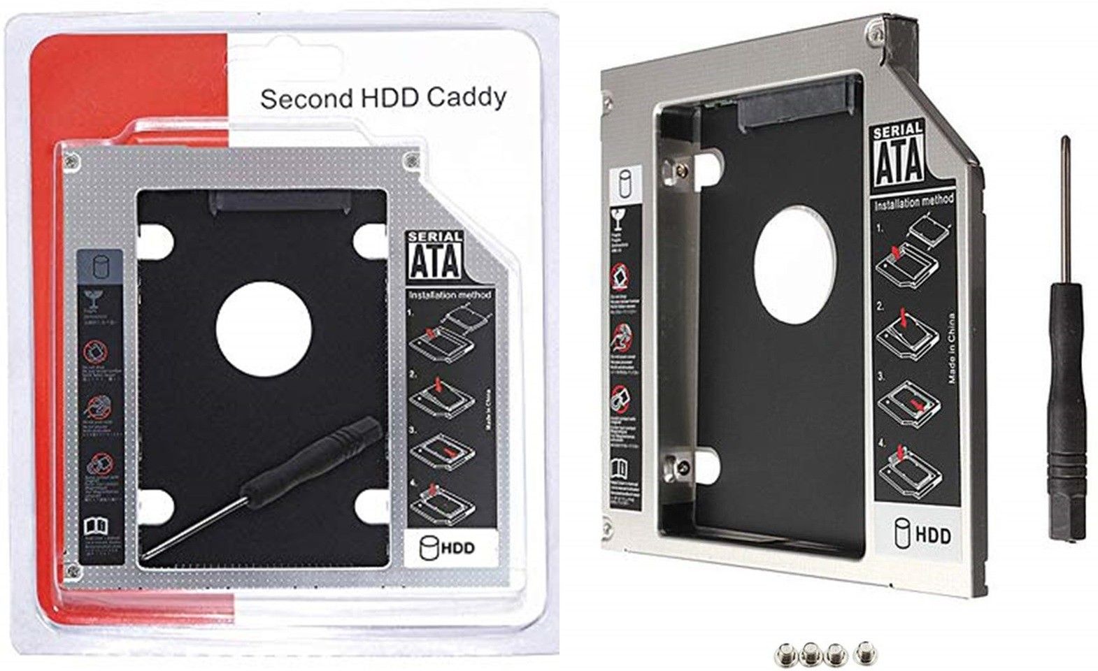 TERABYTE 2.5''Internal SATA 2nd HDD 9.5MM CADDY CD/DVD-ROM to Expanded Data Storage 2.5 inch 9.5MM Internal Hard Drive Enclosure/HDD CADDY-image-46