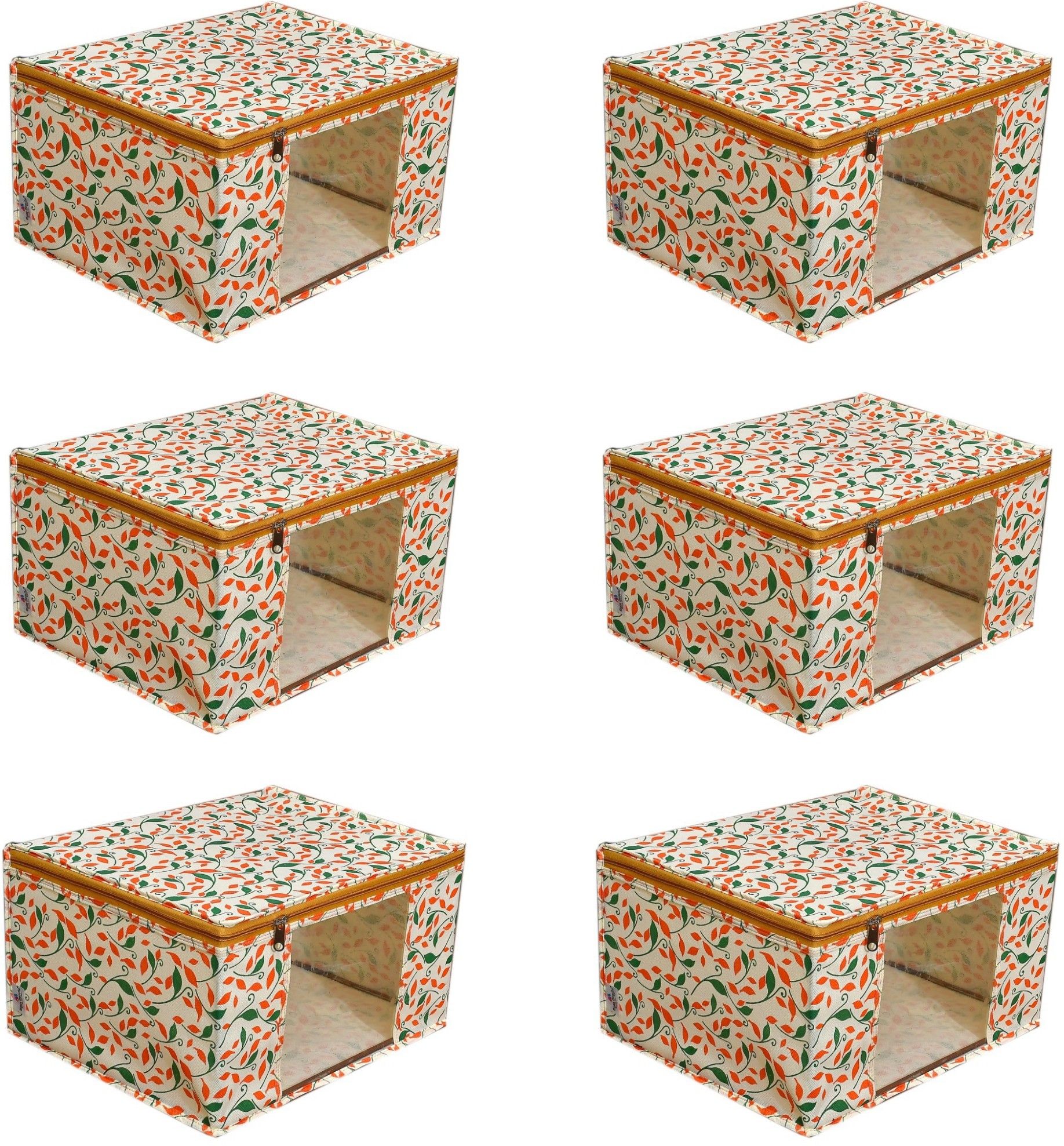 VYORA PREMIUM NON WOVEN SAREE/CLOTH COVER (PACK OF 6) Poly-canvas Laundry Bag