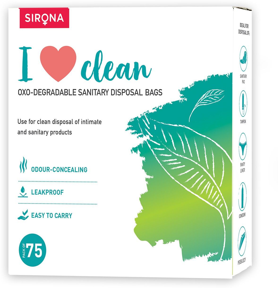 Sanitary Disposable Bags - 75 Bags | for Discreet Disposal of Tampons, Condoms, Sanitary Pads, Panty Liners & Personal Hygiene Waste Sanitary Pad-image-25
