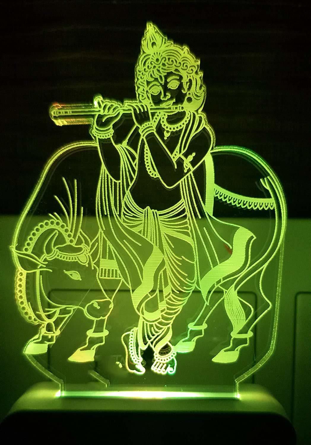 3D Night Lamp of Lord Krishna Night Lamp Night Lamp-image-27