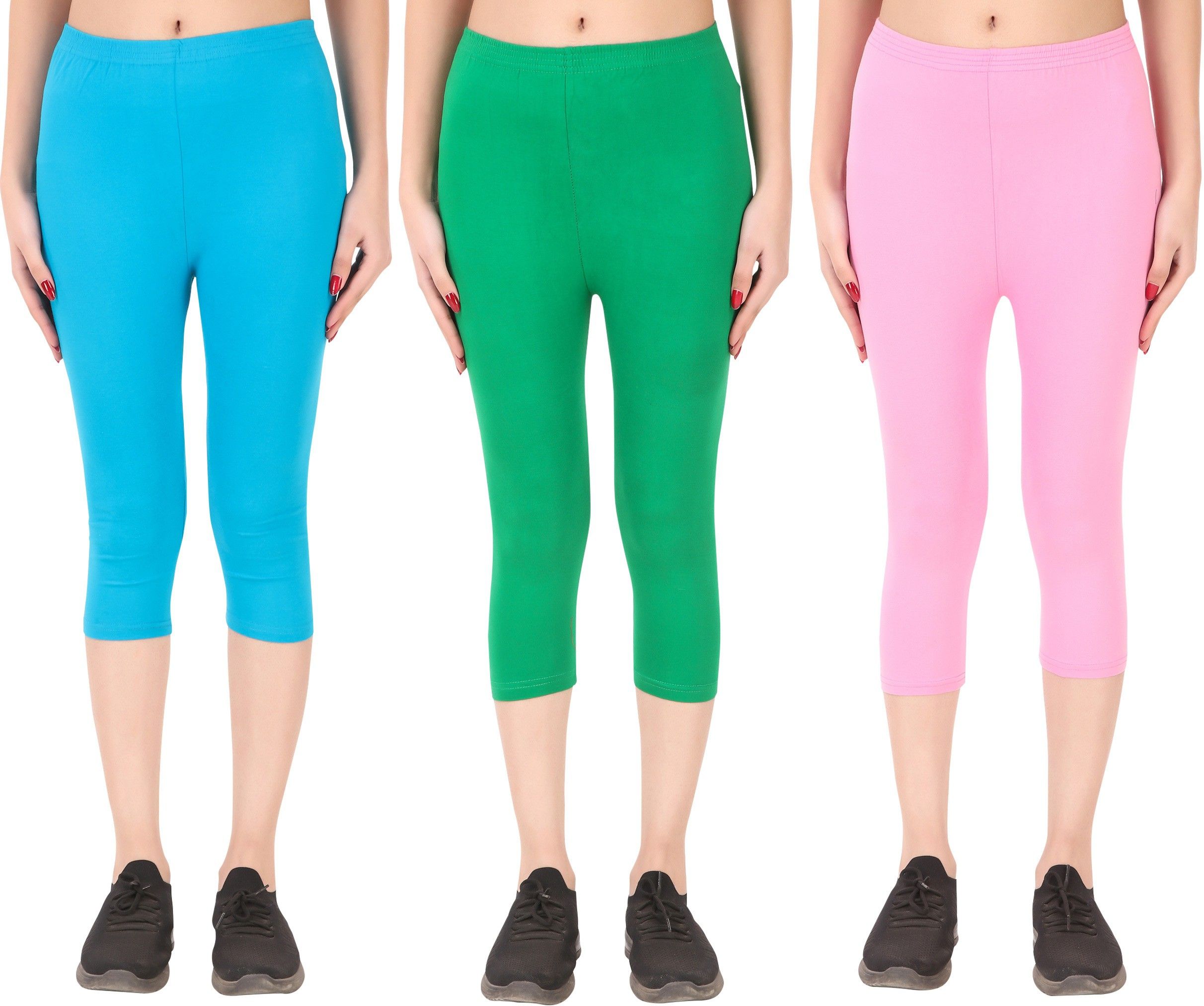 Cotton Lycra capri for women,capri for ladies,capri for girls Women Multicolor Capri-image-22