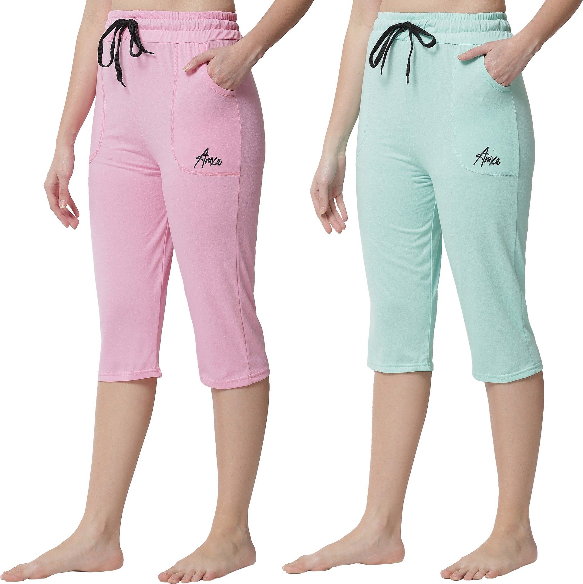 trendy world Women Multicolor Capri-picture-12