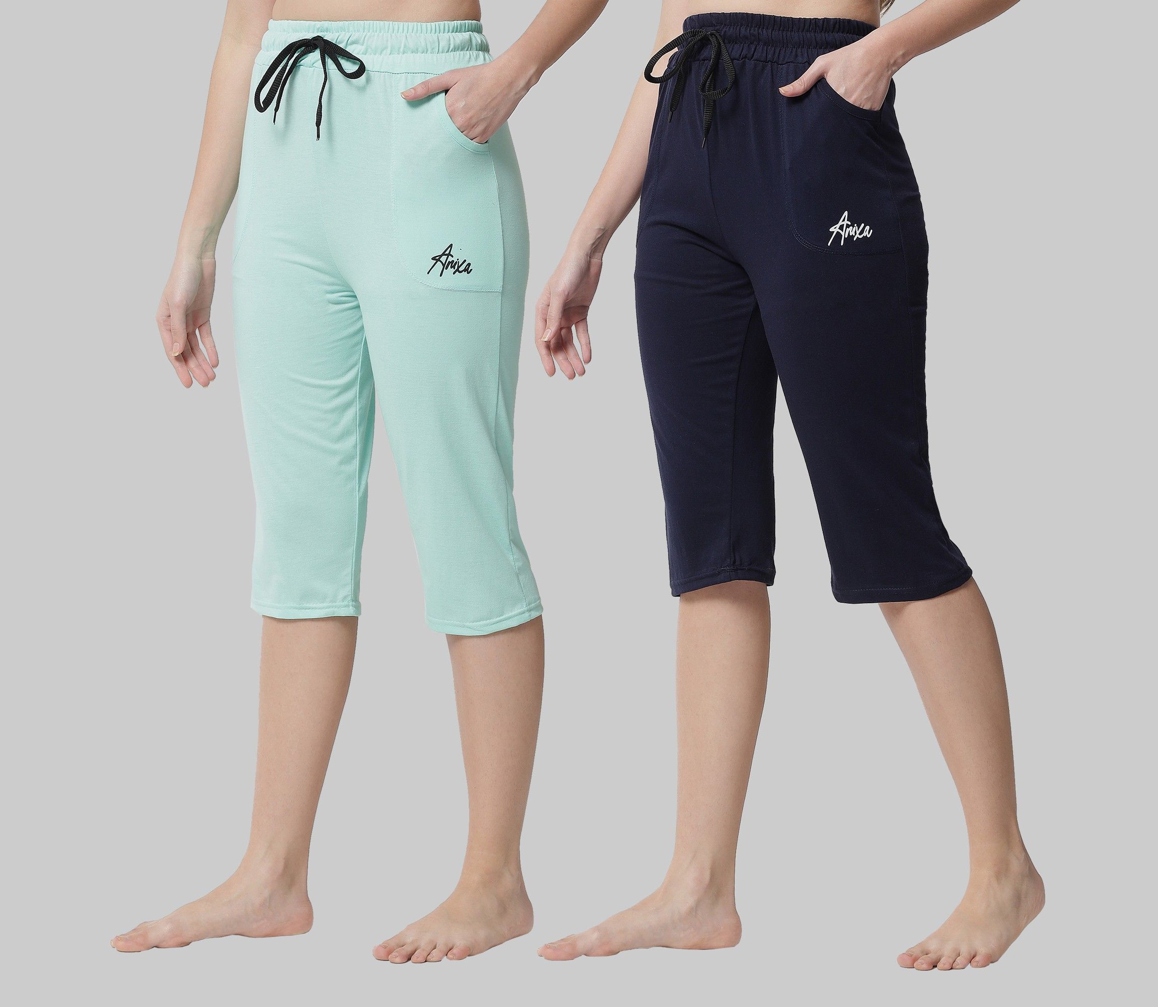 trendy world Women Multicolor Capri-picture-23