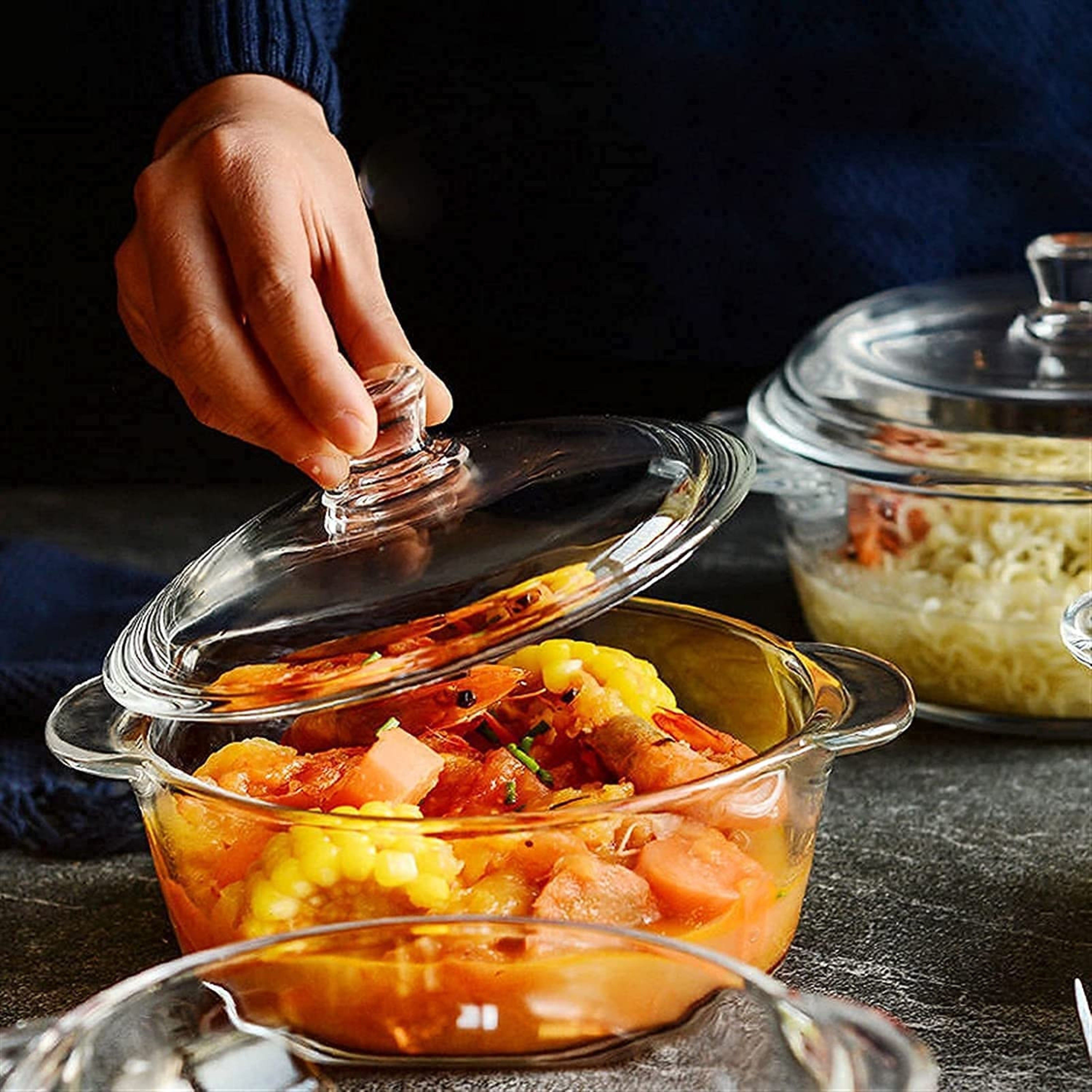 jay gatrad seller Round Casserole, 1100 ml Cook and Serve Casserole-picture-19