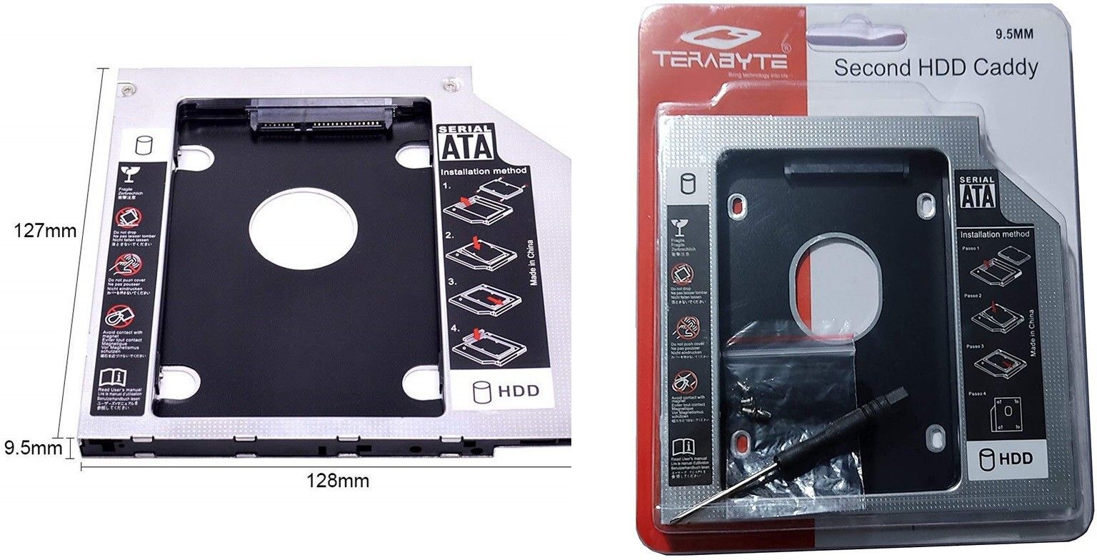 GIPTIP SATA 2nd 9.5MM HDD CADDY CD/DVD-ROM to Expanded Data Storage for All PC/Laptop 2.5 inch 9.5 MM Universal HDD Caddy Internal Hard Drive Enclosure-picture-42