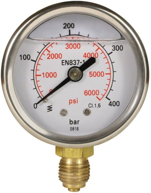 HYDRAULLIC PRESSURE GAUGE 0-400BAR/6000PSI GLY FILLED HIGH PREESURE GAUGE Dial Indicator-image-19