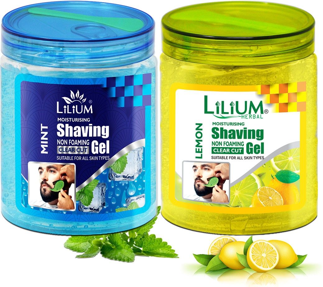 lilium Moisturising Non Foaming Shaving Gel, Mint and Lemon, Pack of 2-picture-19