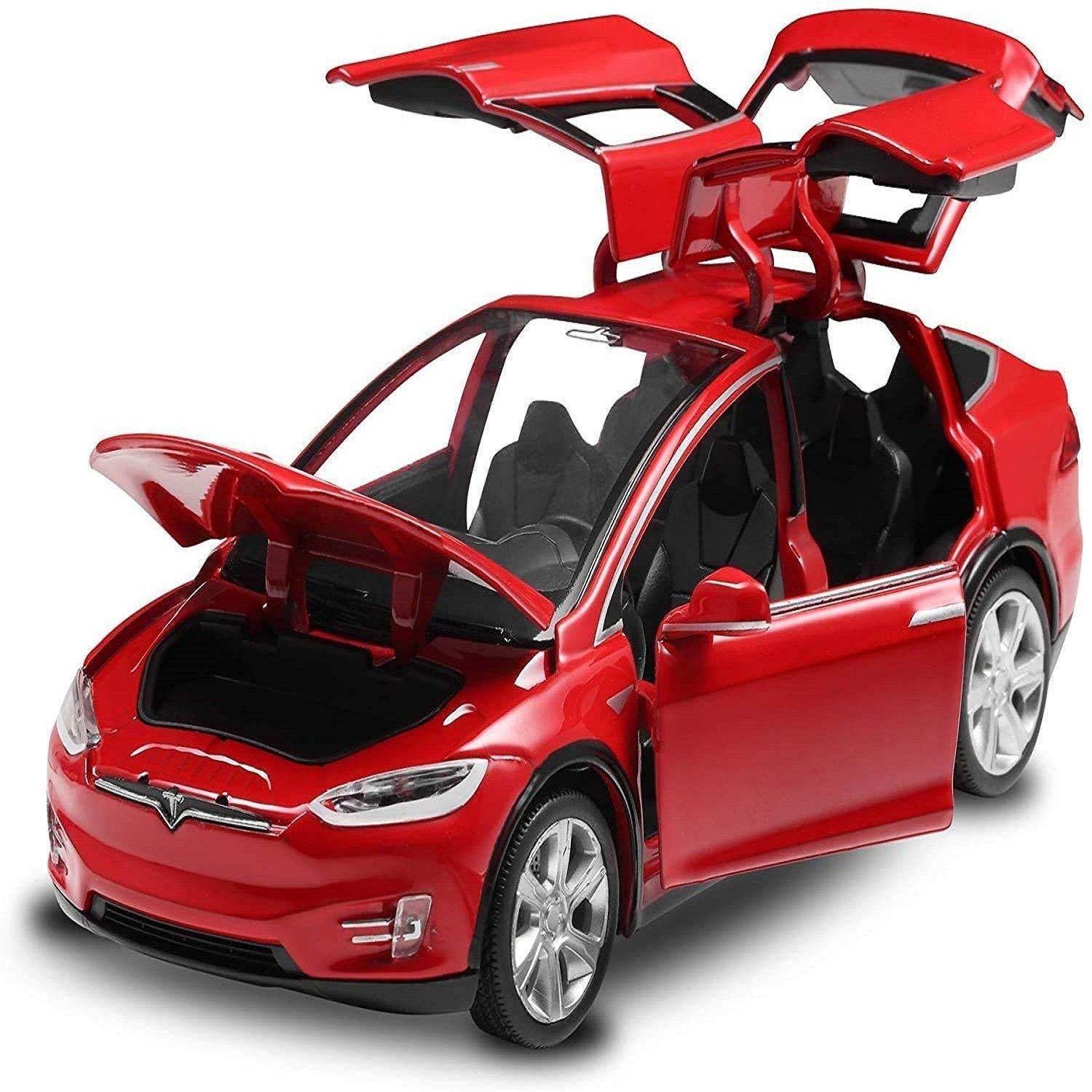 Tesla Model X90 Die-Cast Music , Lights & Pul Back Action (Color May Vary)-image-47