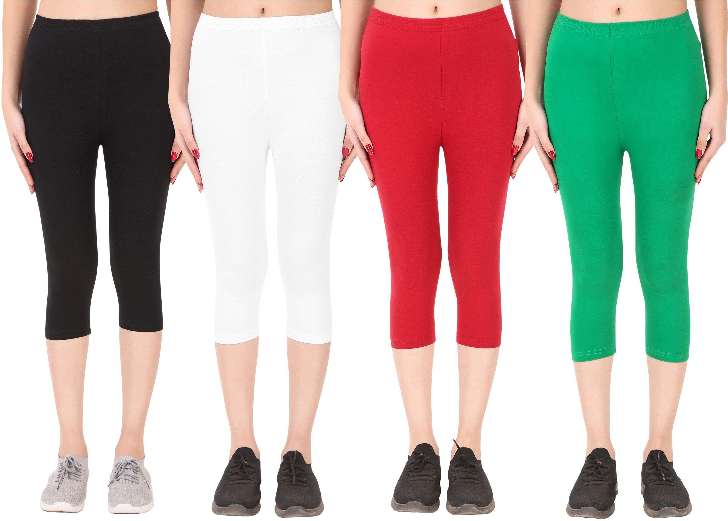 ayvina Cotton Lycra capri for women,capri for ladies,capri for girls Women Multicolor Capri-picture-35