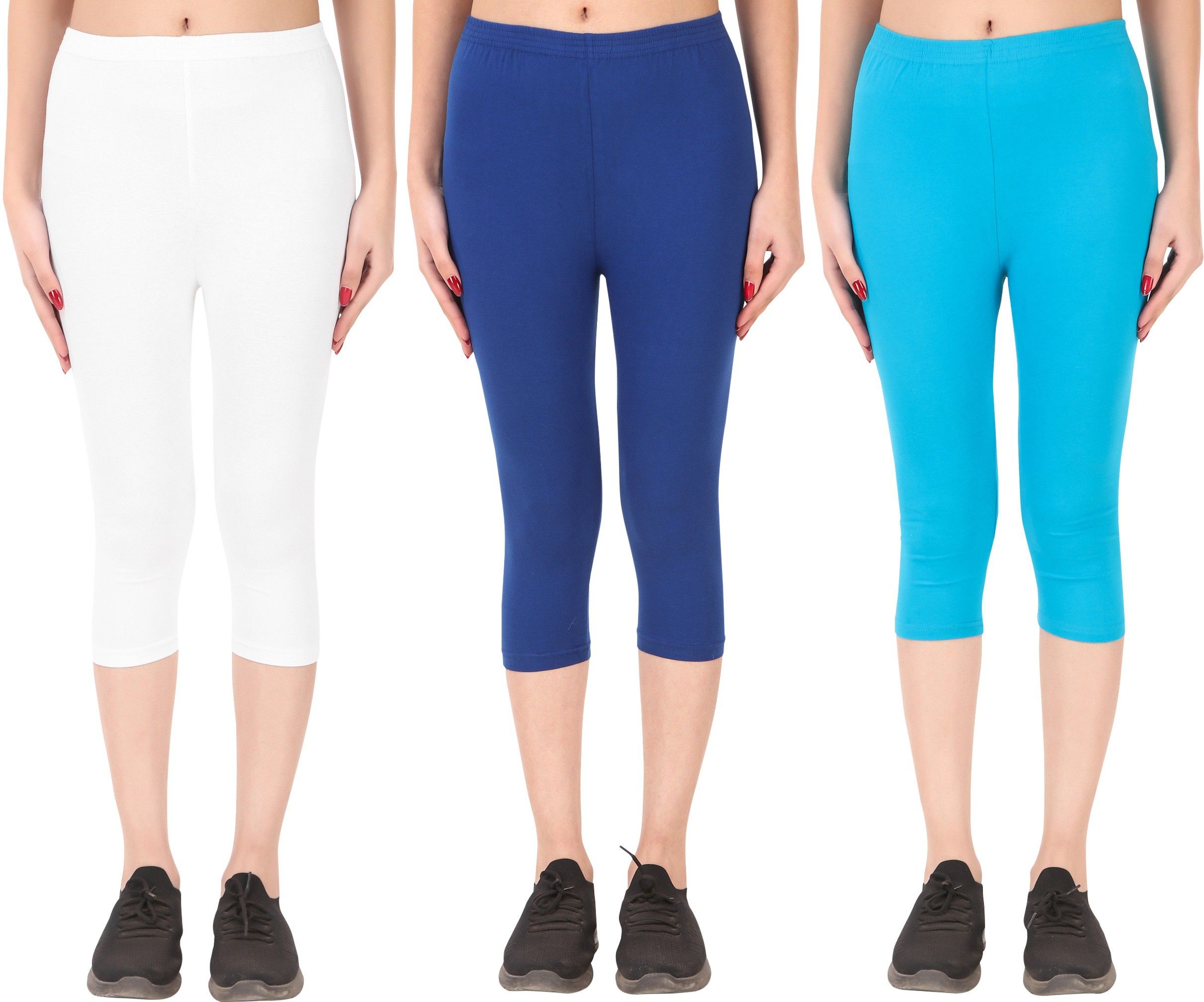 Cotton Lycra capri for women,capri for ladies,capri for girls Women Multicolor Capri-image-28