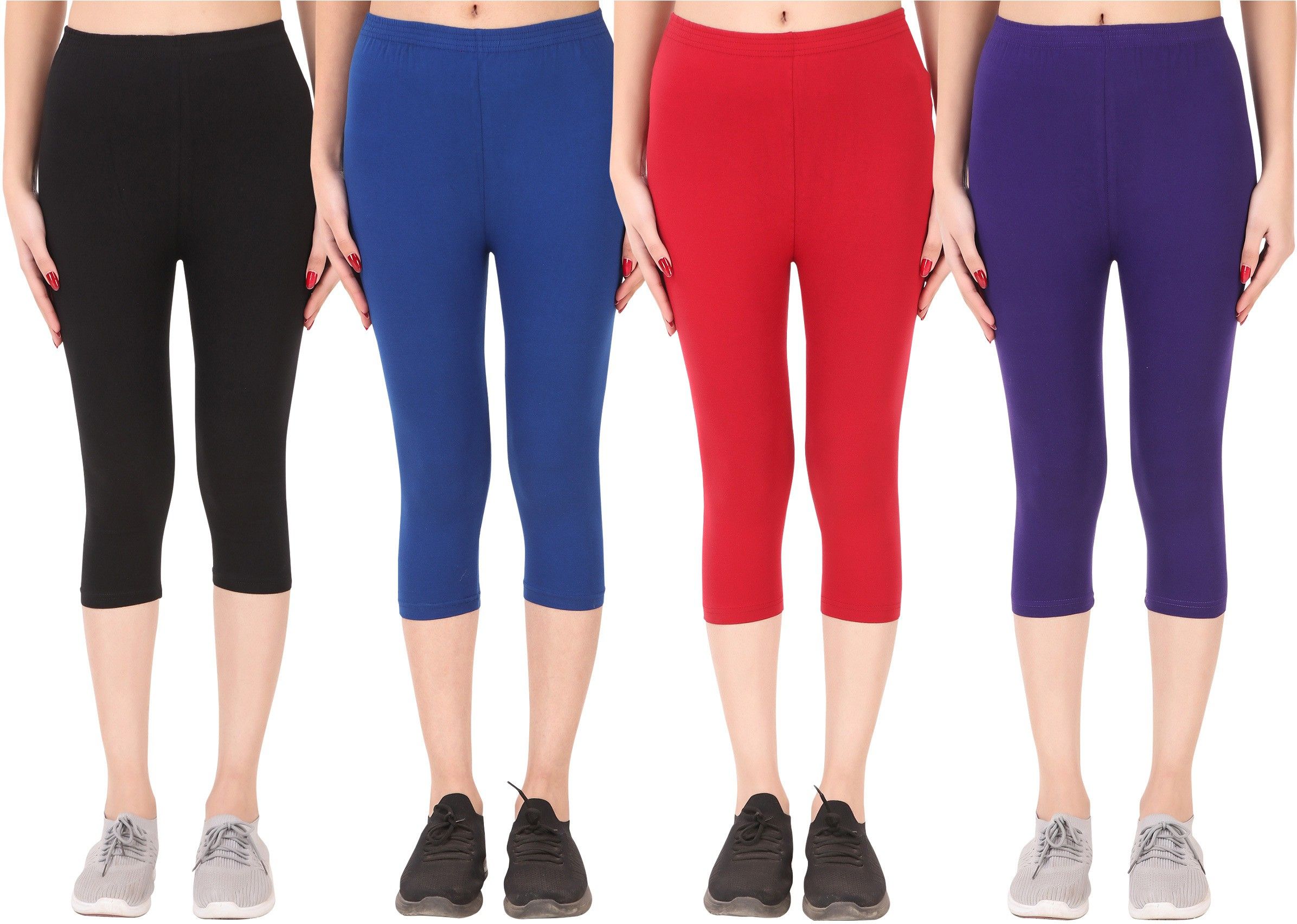 ayvina Cotton Lycra capri for women,capri for ladies,capri for girls Women Multicolor Capri-picture-24